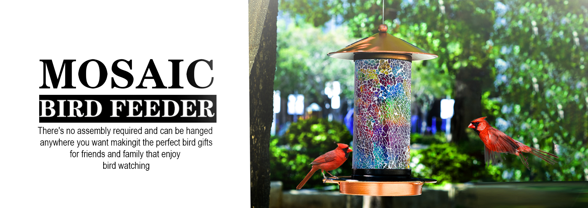 mosic bird feeder